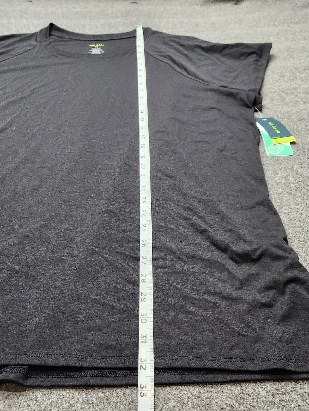 Tek Gear Black Athletic T Shirt Womens 3X Performance Stretch Gym Tee - Picture 2 of 5